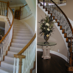 Before and After Grand Staircase Renovation